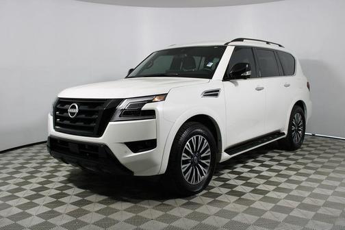 Aspen White Tricoat 2023 Nissan Armada SL 4WD