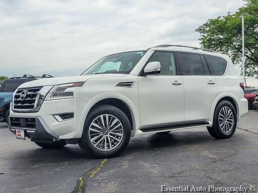 Aspen White Tricoat 2023 Nissan Armada SL 4WD