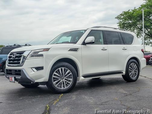 Aspen White Tricoat 2023 Nissan Armada SL 4WD