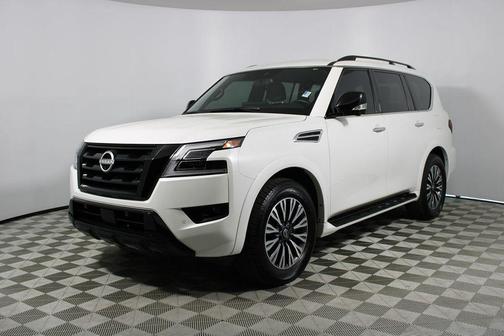 Aspen White Tricoat 2023 Nissan Armada SL 4WD
