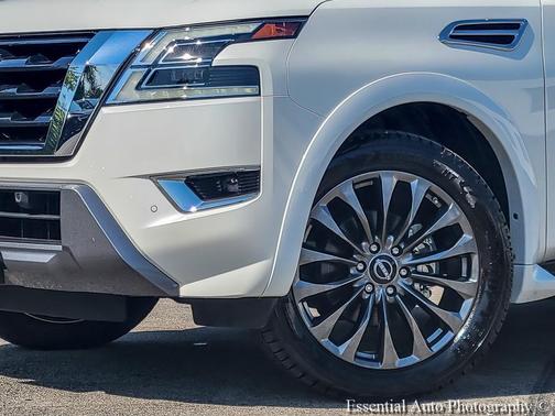 Aspen White Tricoat 2023 Nissan Armada Platinum 4WD
