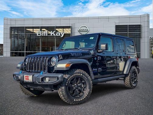 Black Clearcoat 2023 Jeep Wrangler 4xe Willys