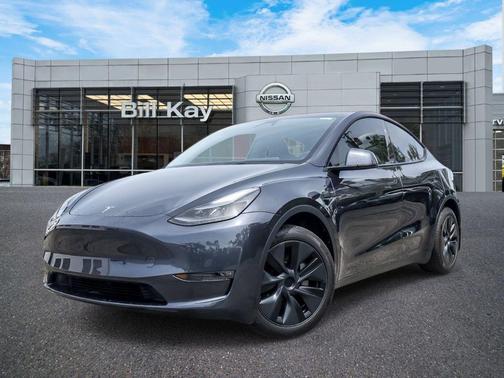 Stealth Grey 2025 Tesla Model Y Long Range Dual Motor All-Wheel Drive