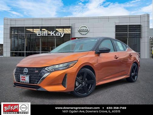 Monarch Orange Metallic/Super Black 2024 Nissan Sentra SR