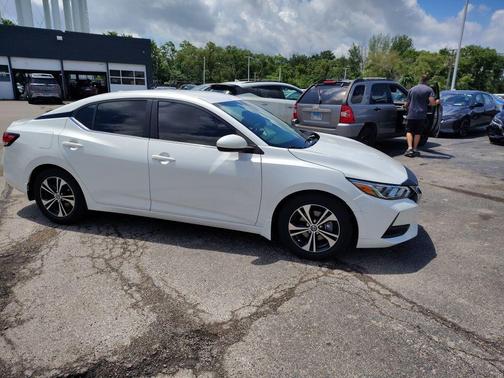 Aspen White Tricoat 2021 Nissan Sentra SV