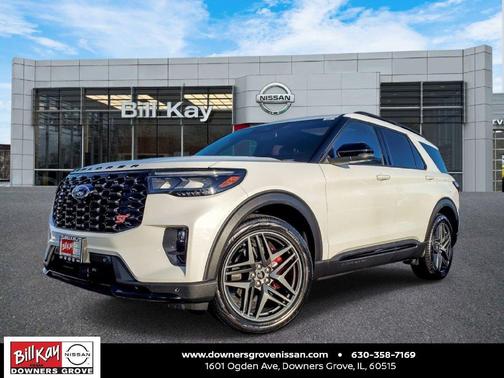 Star White Metallic Tri-Coat 2025 Ford Explorer ST