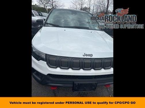 Bright White Clearcoat 2022 Jeep Compass Trailhawk