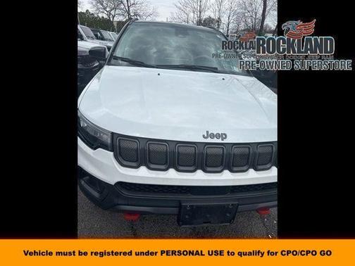 Bright White Clearcoat 2022 Jeep Compass Trailhawk