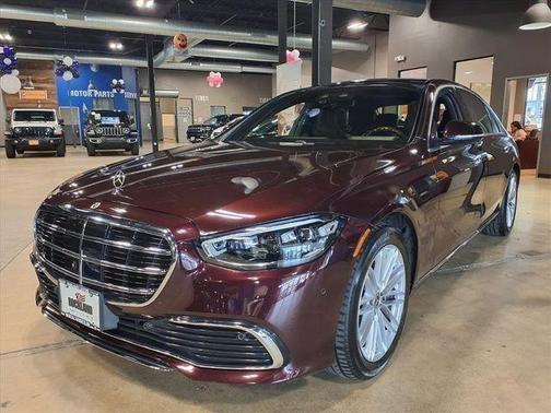 Red 2022 Mercedes-Benz S-Class S 580 4MATIC