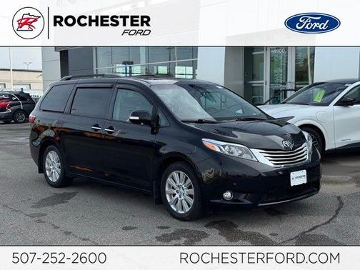 Midnight Black Metallic 2017 Toyota Sienna Limited Premium
