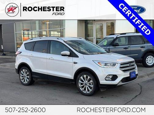 White Platinum 2018 Ford Escape Titanium
