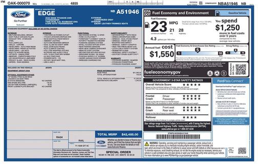 Carbonized Gray Metallic 2022 Ford Edge Titanium