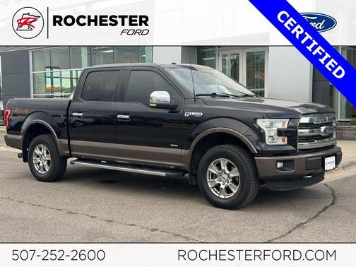 Shadow Black 2016 Ford F-150 Lariat