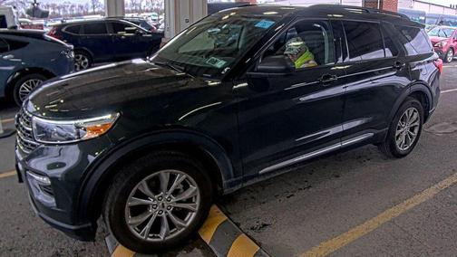 Forged Green Metallic 2023 Ford Explorer XLT