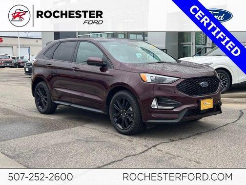 Burgundy Velvet Metallic Tinted Clearcoat 2024 Ford Edge ST Line