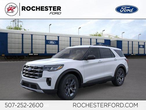 Space White Metallic 2026 Ford Explorer Active