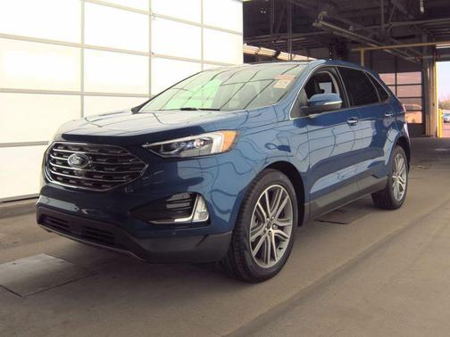 Atlas Blue Metallic 2024 Ford Edge Titanium