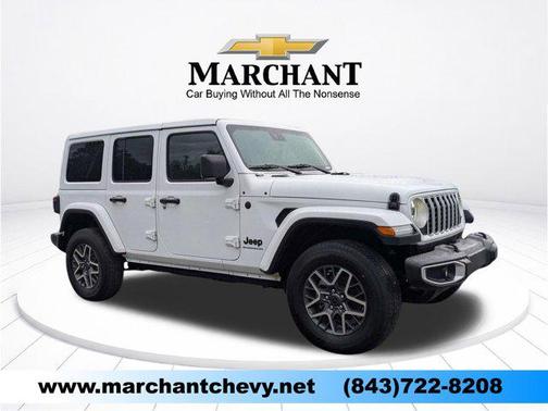 Bright White Clearcoat 2025 Jeep Wrangler 4-Door Sahara 4x4