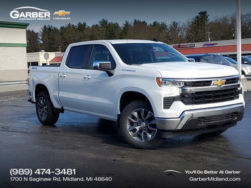 Summit White 2026 Chevrolet Silverado 1500 LT