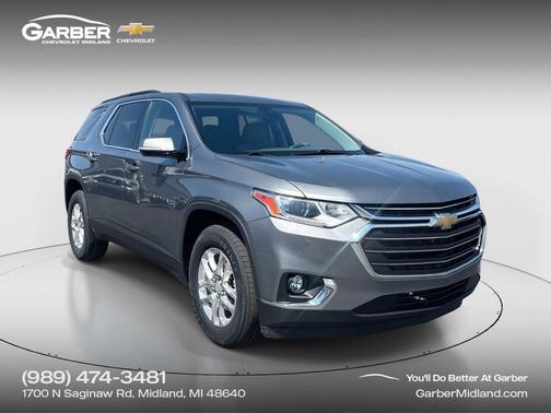 Satin Steel Metallic 2020 Chevrolet Traverse LT Cloth