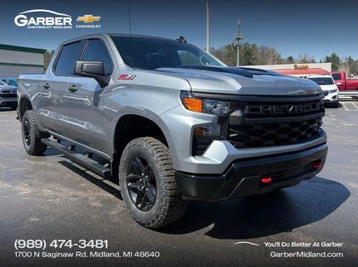 Sterling Gray Metallic 2024 Chevrolet Silverado 1500 Custom Trail Boss