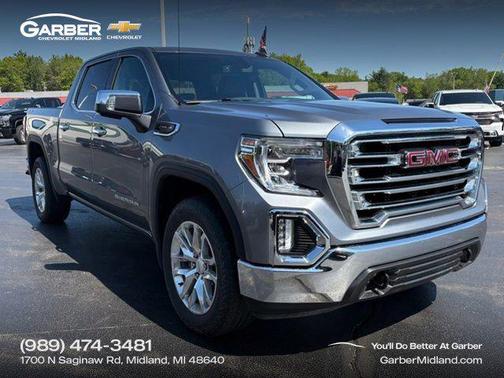 Satin Steel Metallic 2019 GMC Sierra 1500 SLT