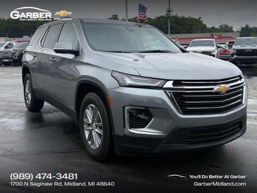Sterling Gray Metallic 2023 Chevrolet Traverse LT Cloth