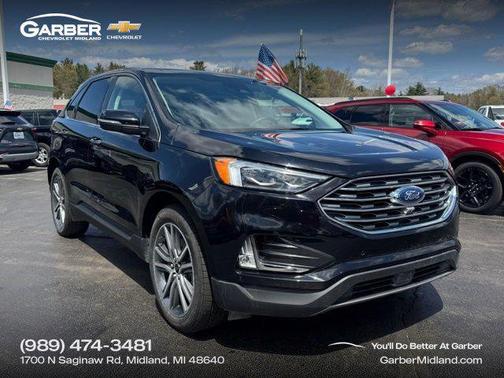 AGATE BLACK METALLIC 2024 Ford Edge Titanium