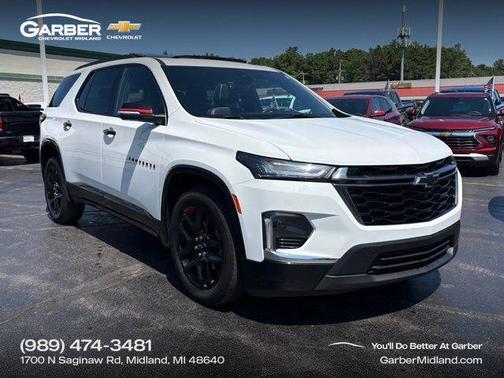 Summit White 2023 Chevrolet Traverse Premier