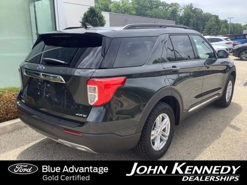 FORGED GREEN METALLIC 2022 Ford Explorer XLT