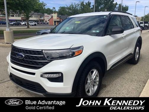 STAR WHITE MET TRI-COAT 2023 Ford Explorer XLT