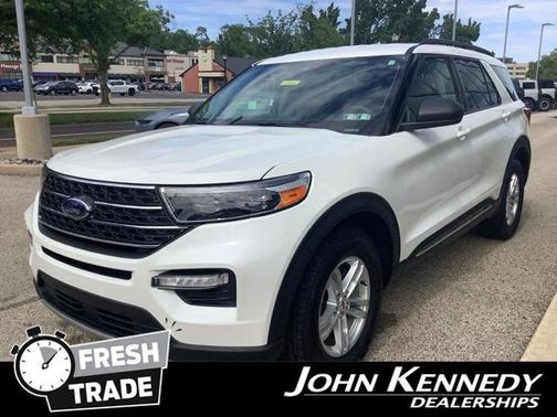 STAR WHITE MET TRI-COAT 2023 Ford Explorer XLT