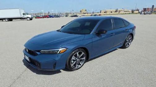 Blue Lagoon Pearl 2025 Honda Civic Hybrid Sport