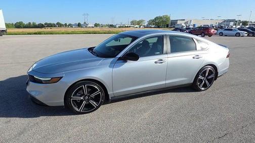 Solar Silver Metallic 2025 Honda Accord Hybrid Sport