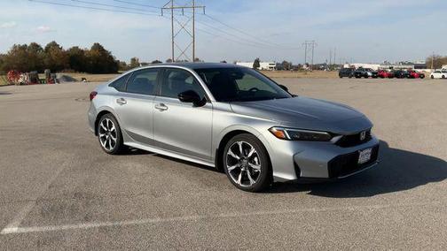 Solar Silver Metallic 2026 Honda Civic Hybrid Sport Touring