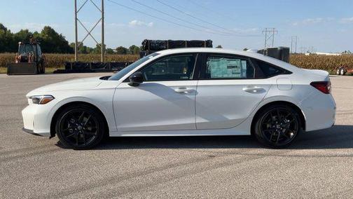 Platinum White Pearl 2026 Honda Civic Hybrid Sport