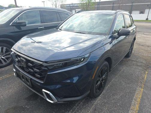 Canyon River Blue Metallic 2025 Honda CR-V Hybrid Sport Touring AWD