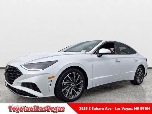 Quartz White 2021 Hyundai SONATA Limited