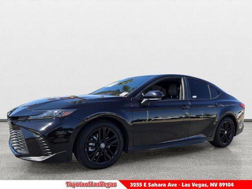 Midnight Black Metallic 2025 Toyota Camry SE