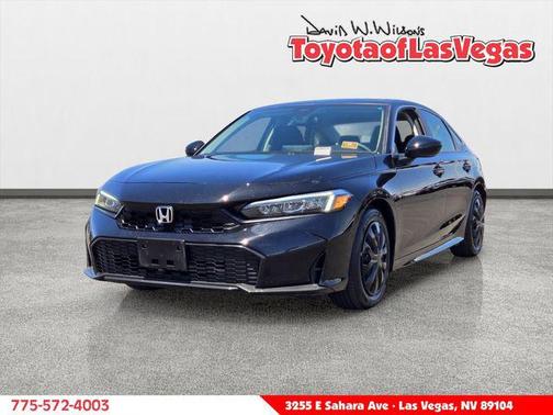 Crystal Black Pearl 2025 Honda Civic LX