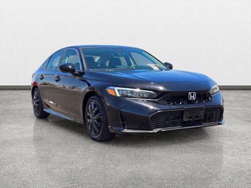 Crystal Black Pearl 2025 Honda Civic LX