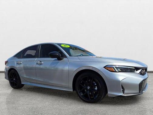 Solar Silver Metallic 2026 Honda Civic Hybrid Sport