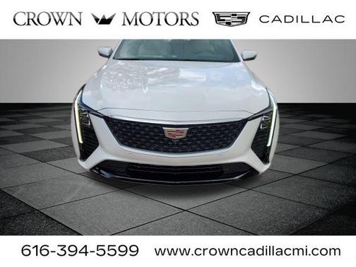Crystal White Tri-Coat 2025 Cadillac CT5 Premium Luxury RWD
