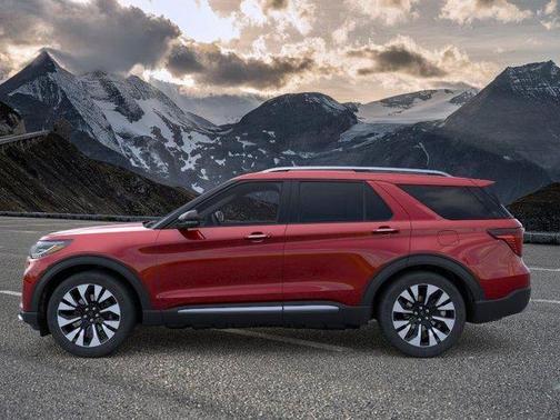 Rapid Red Metallic Tinted Clearcoat 2026 Ford Explorer Platinum