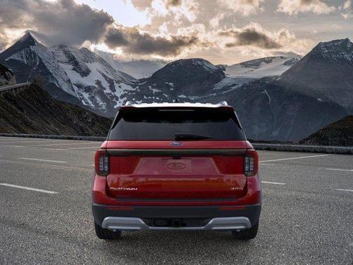 Rapid Red Metallic Tinted Clearcoat 2026 Ford Explorer Platinum