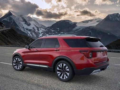 Rapid Red Metallic Tinted Clearcoat 2026 Ford Explorer Platinum