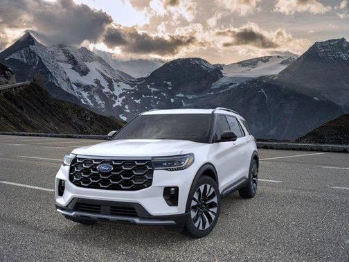 Star White 2026 Ford Explorer Platinum