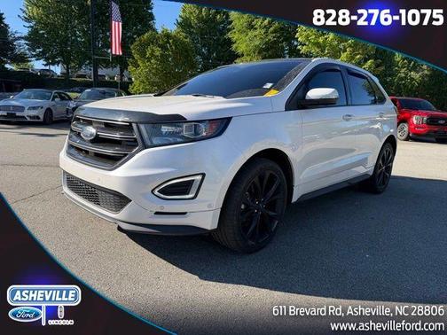 White Platinum Clearcoat Metallic 2018 Ford Edge Sport