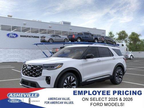 Space White Metallic 2026 Ford Explorer Platinum