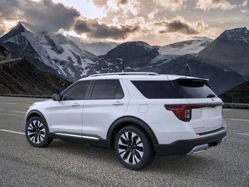Space White Metallic 2026 Ford Explorer Platinum